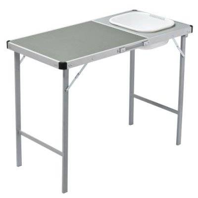 Oztrail Camp Table with Sink (Grey) picture