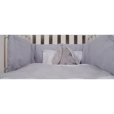 Tom & Bella Cot Duvet Cover And Baby Pillowcase Set - Grey Spots