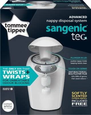 Tommee Tippee Sangenic Tec Tub - White picture