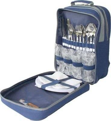 Eco Picnic Backpack (4 Person) (Navy Blue)