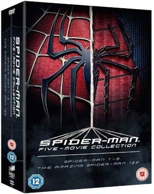 Spider-Man: 5-Movie Collection - Spider-Man 1-3 / The Amazing Spider-Man 1 & 2 (DVD, Boxed set)