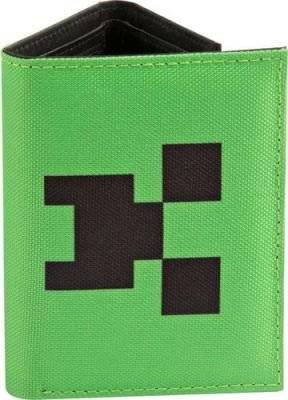 Minecraft Pocket Creeper Tri-Fold Nylon Wallet (Green)