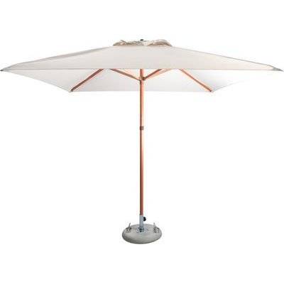 Cape Umbrellas Tokai Patio 2.5m Wooden Classic Line Umbrella (Ecru) (Square)