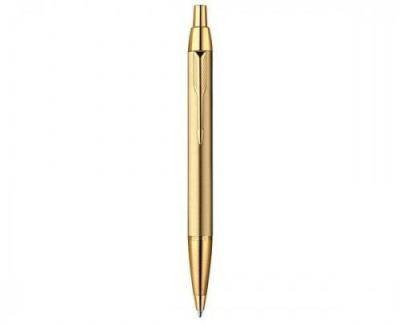 Parker IM Gold Ballpoint Pen with Medium Nib (Black Ink)(Gold Trim)