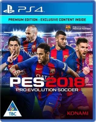 PES 2018 (PlayStation 4, Blu-ray disc)