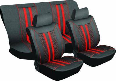 Stingray La Cross Car Seat Cover Set (8 Piece) (Red)