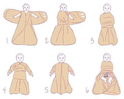 Clevamama ClevaSwaddle Bag 0-3 Months - Cream Picture 3