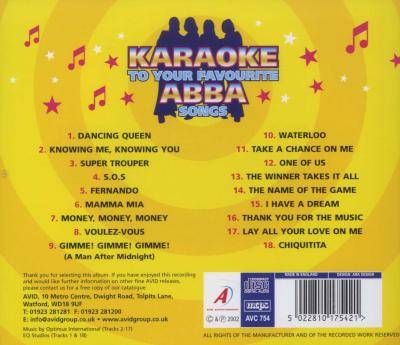 Abba Karaoke (CD)