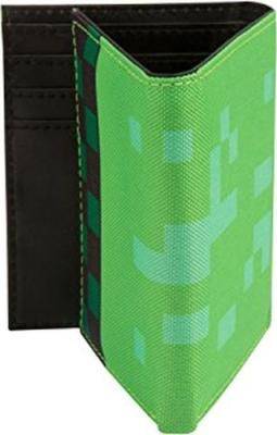 Minecraft Pocket Creeper Tri-Fold Nylon Wallet (Green)