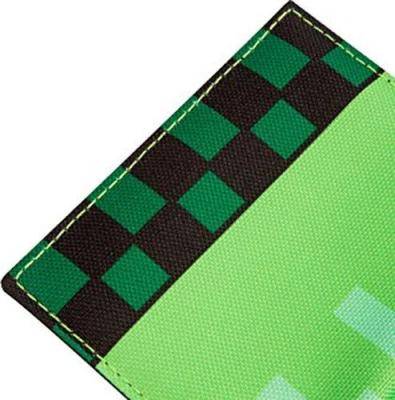 Minecraft Pocket Creeper Tri-Fold Nylon Wallet (Green)