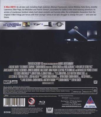 X-Men: Days Of Future Past - ( 3D ) (Blu-ray disc)