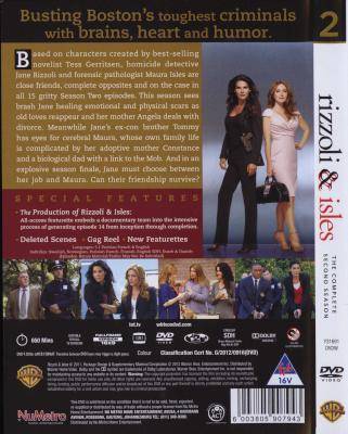 Rizzoli & Isles - Season 2 (DVD, Boxed set)