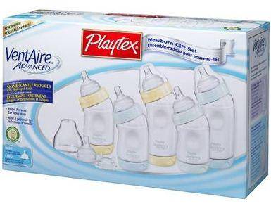 Playtex Ventaire Advanced BPA Free Wide Neck Bottle Gift Set