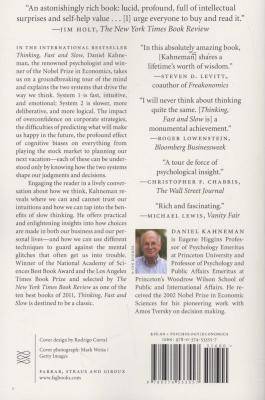 Thinking, Fast and Slow (Paperback)