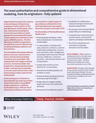 The Data Warehouse ToolKit, Third Edition - The Definitive Guide to Dimensional Modeling (Paperback, Picture 2