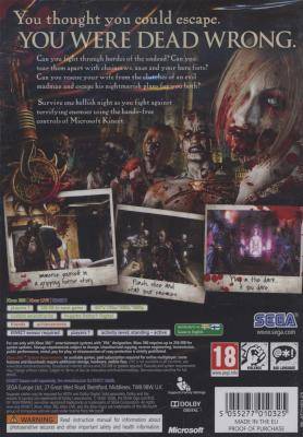 Rise of Nightmares - Requires Kinect Sensor (XBox 360, DVD-ROM)