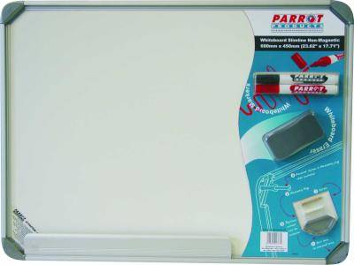 Parrot Slimline Non-Magnetic Whiteboard (600mm x 450mm)