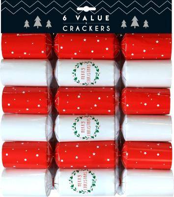 Christmas Wreaths Christmas Crackers (6 Pack)
