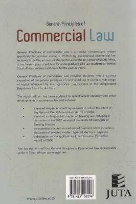 General Principles Of Commercial Law (Paperback, 8th ed) Picture 2