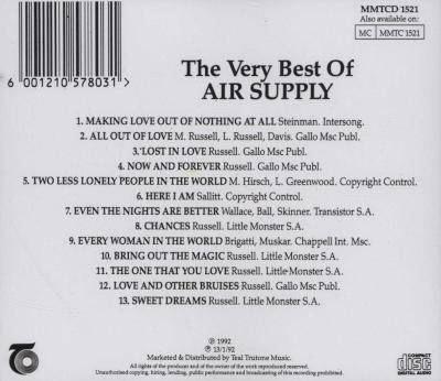 The Very Best Of Air Supply (CD)