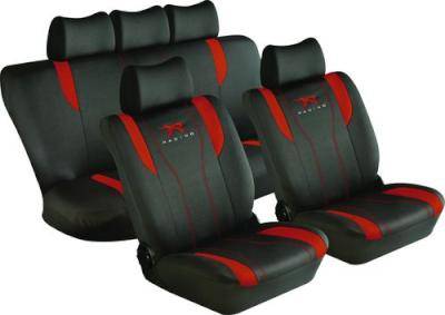 Stingray Racing Full Car Seat Cover Set (11 Piece) (Red)
