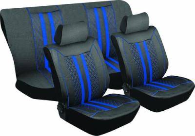 Stingray La Cross Car Seat Cover Set (8 Piece) (Blue)