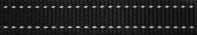 Rogz Utility Lumberjack Obedience Half-Check Dog Collar - Extra Large 25mm (Black Reflective)