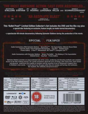 The Expendables - 3-Disc Bullet Proof Steelbook Edition (DVD, Boxed set)