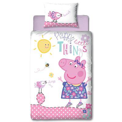 Peppa Pig 'Happy' Panel Duvet Set (Single)