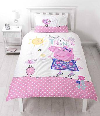 Peppa Pig 'Happy' Panel Duvet Set (Single)