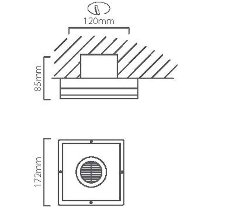 EUROLUX Wall Extractor Fan With 25W Motor, 5 Inch