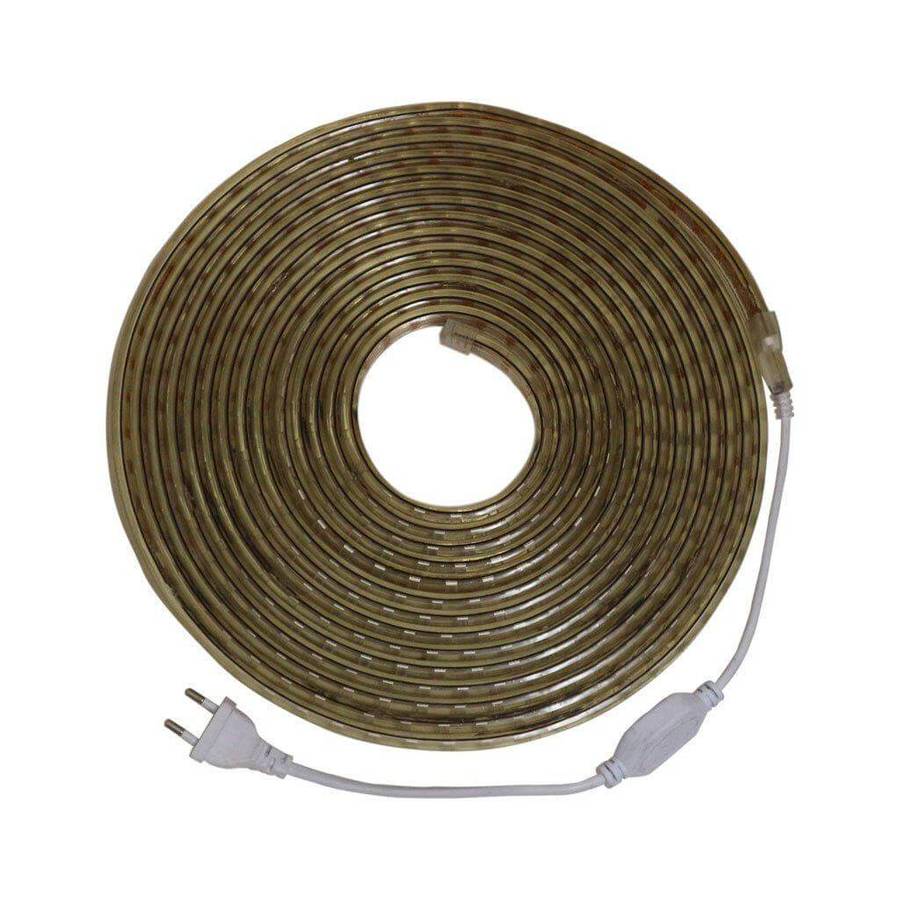 220V LED Strip Light with 2 Power Cables & 2 End Caps, 1st Gen. (Daylight 6000K, 10 Metres)