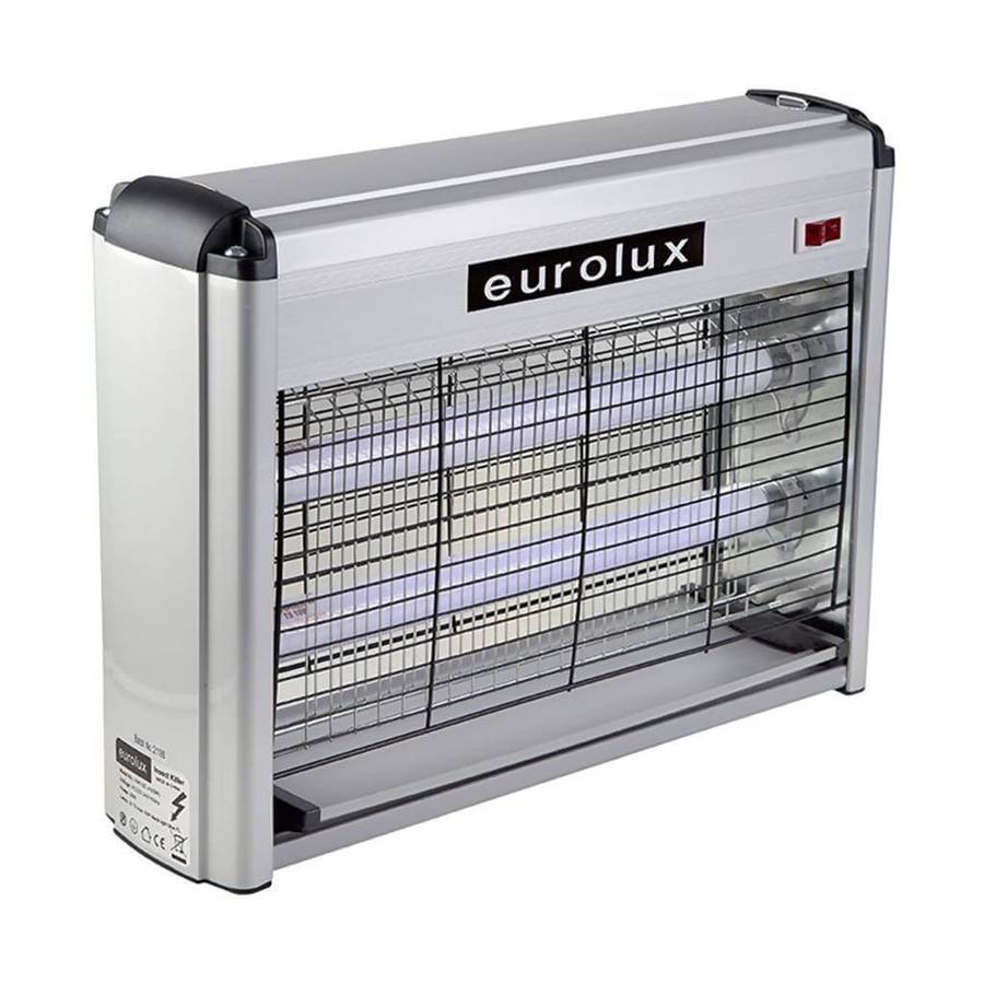 EUROLUX H46 Insect Killer with 2 x 10W Fluorescent Tubes, 20m