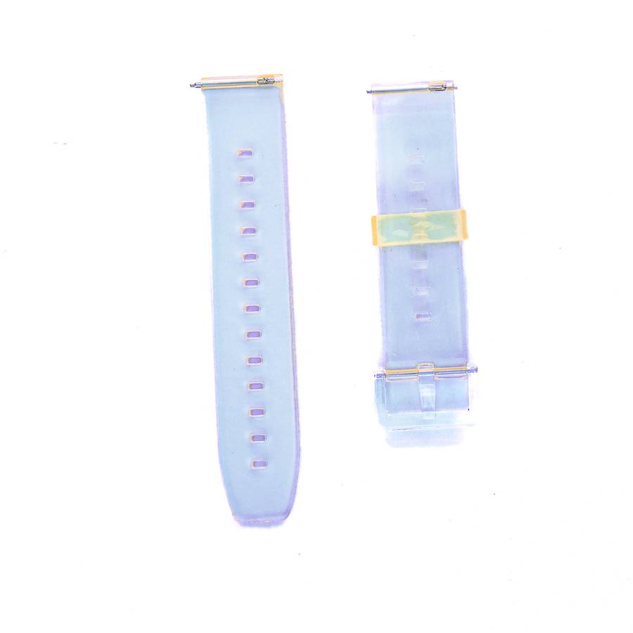 Fabulously Fit Transparent Pastel Silicone replacement strap for Samsung/Garmin/Huawei 22mm