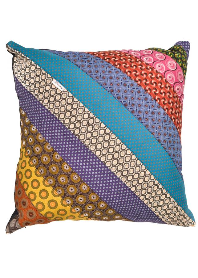 Shweshwe Patchwork Cushion Cover Wide Stripes | Various Sizes - 45cm x 45cm