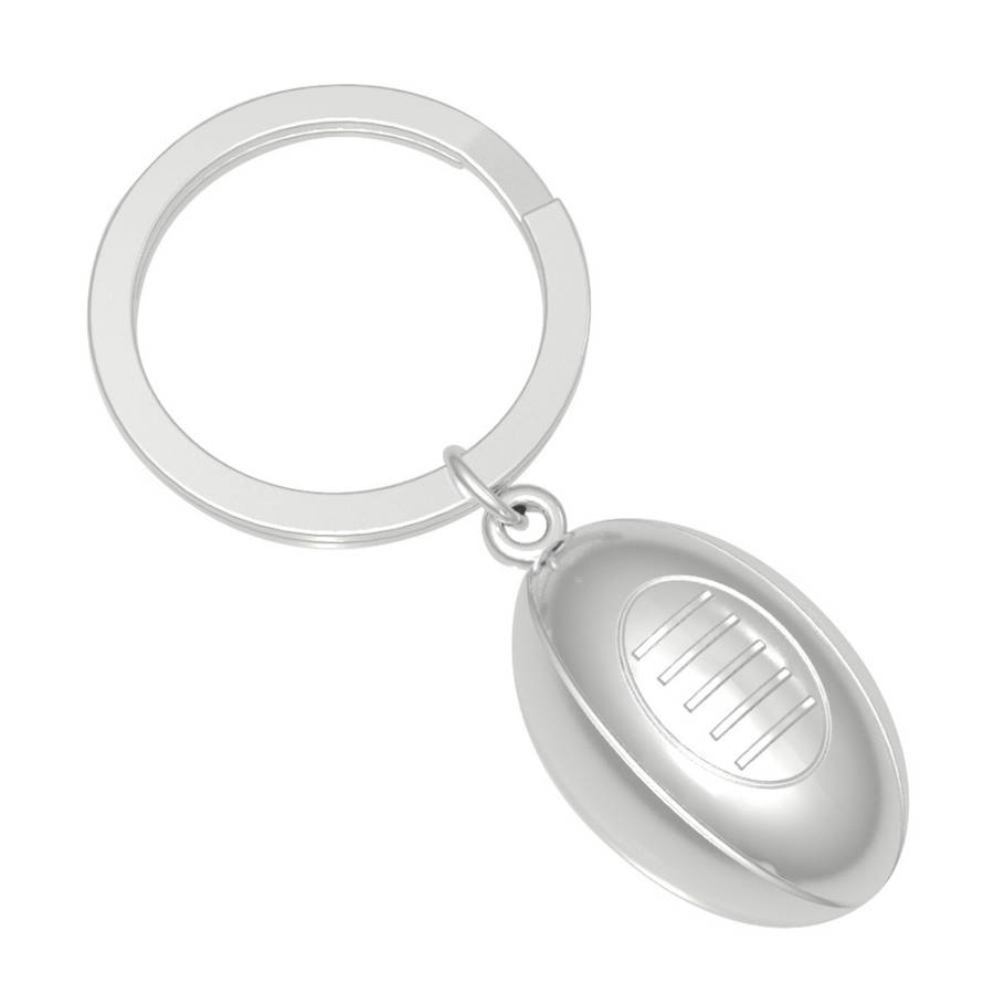 Premium 3D Metal Keyring - Rugby