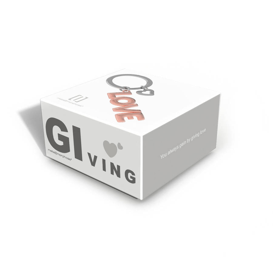 Premium 3D Metal Keyring - Love Balloon