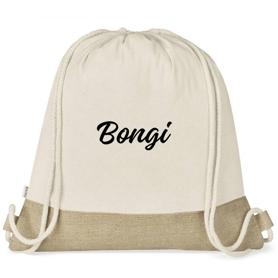 Okiyo Bijin Cotton Drawstring Bag - 150gsm