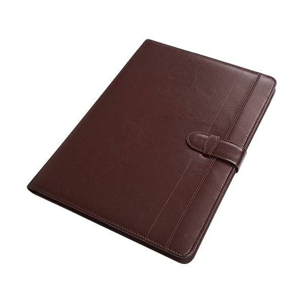 Adpel A4 Genuine Leather Folder with Tab Closure
