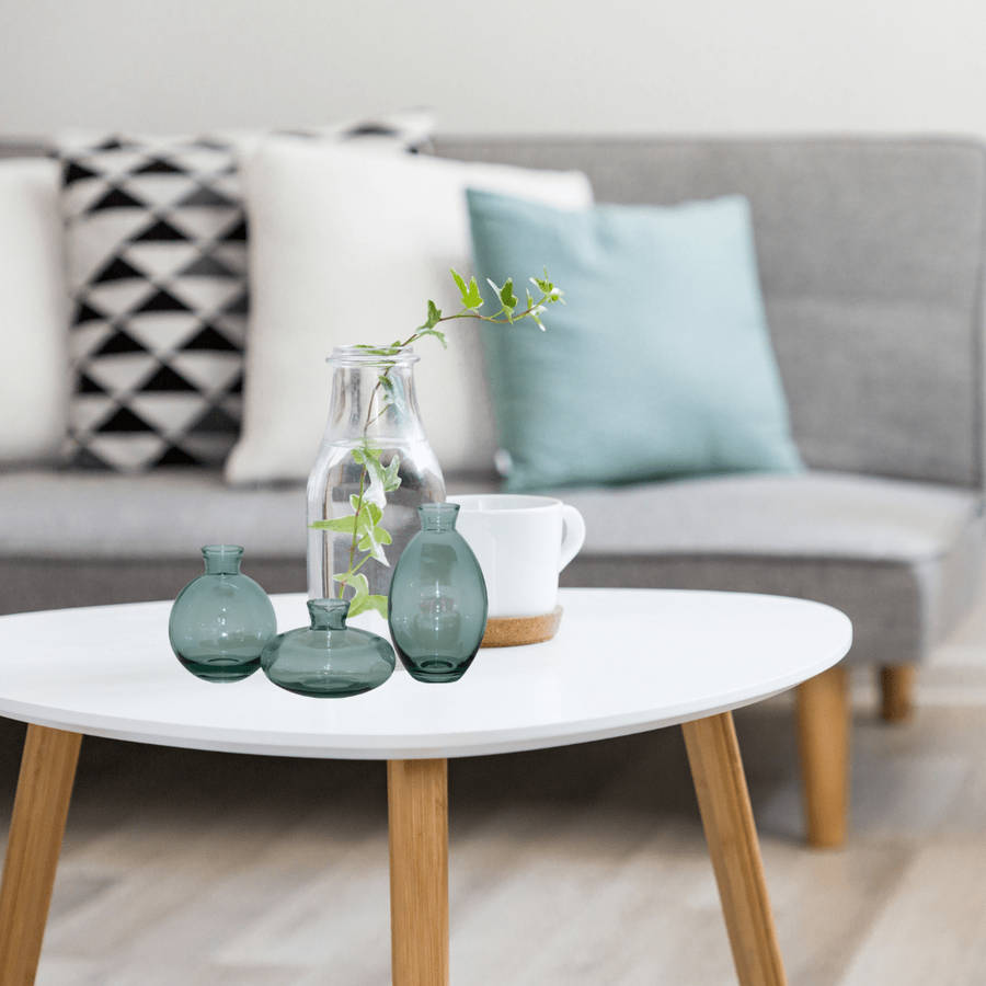 Bud Glass Coloured Mini Vases - 3pc Set