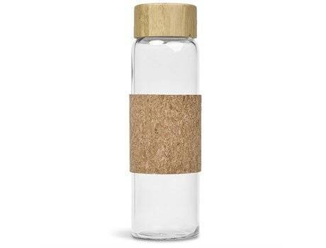 Kooshty Clear Bamboost Glass Water Bottle - 700ml