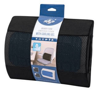 Memory Foam Lower Back Cushion with Cooling Gel