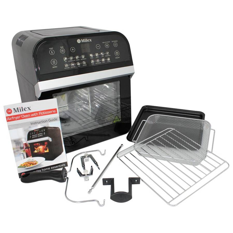 Milex Digital Air Fryer Oven with Rotisserie 12L