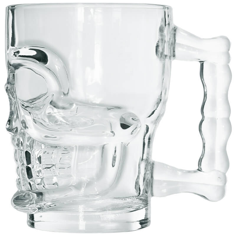 Skull Beer Mug 450ml - Set of 6