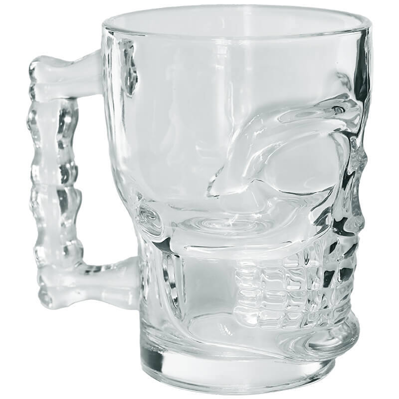 Skull Beer Mug 450ml - Set of 6