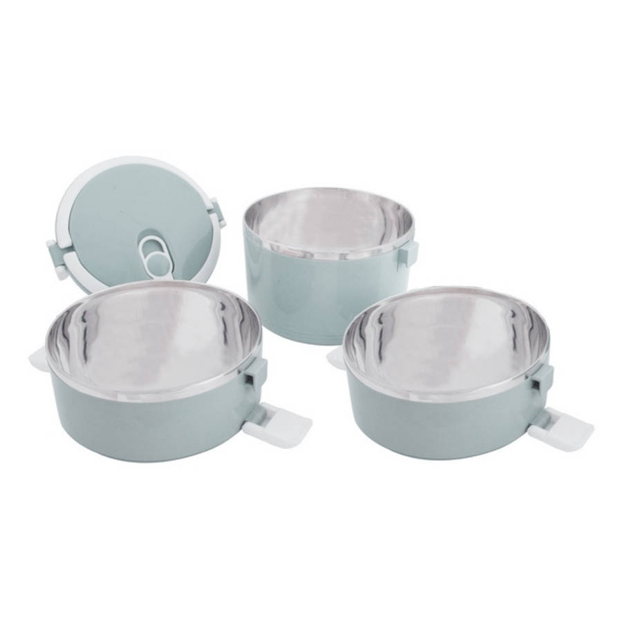 Stackable 3-Layer Lunch Container Set