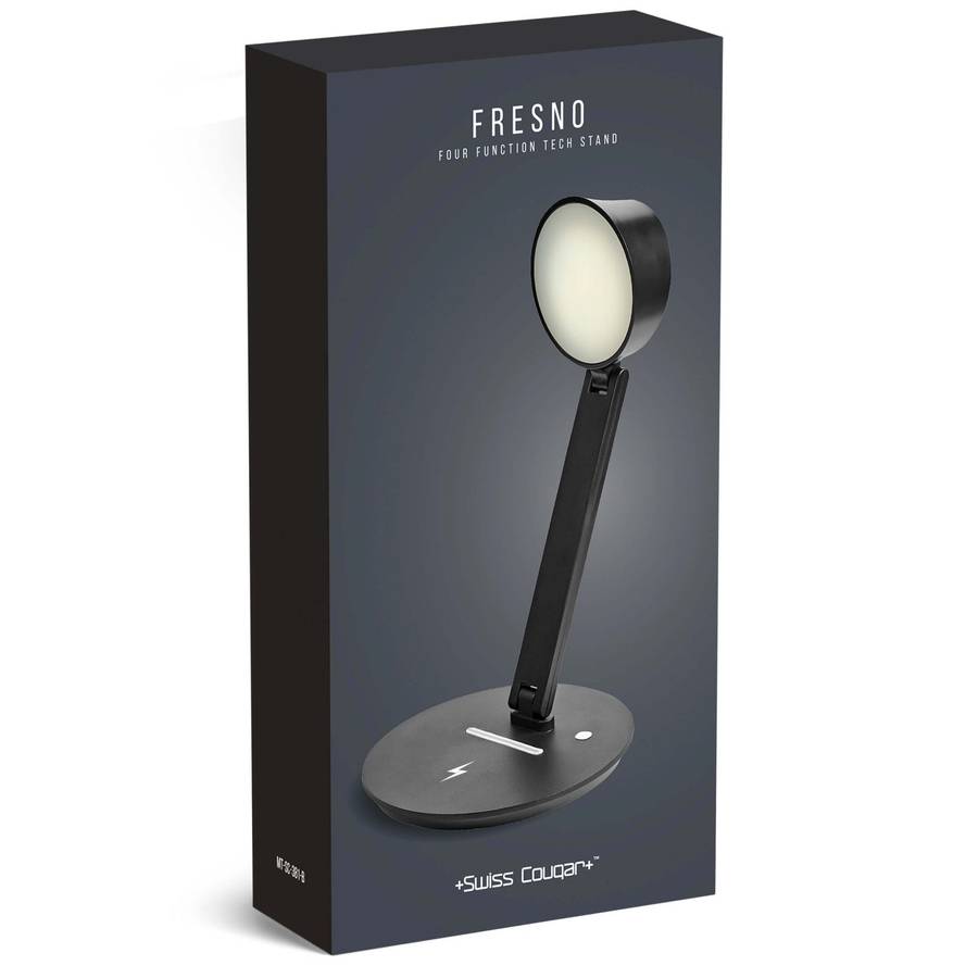 Swiss Cougar Fresno Tech Stand, Charger & Lamp