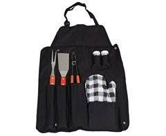 Wooden Braai Set Apron