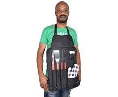 Wooden Braai Set Apron