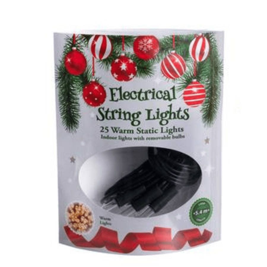 Xmas Electrical String Lights - 5.4m